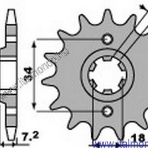 lánckerék első HONDA NS-MTX-MBX-CA 125 P.B.R.