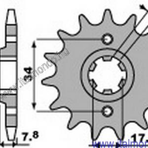 lánckerék első HONDA NSR-CRM-VT 125 P.B.R.