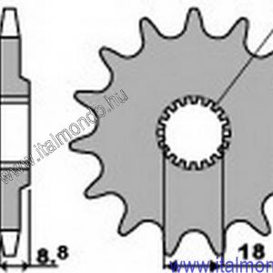 lánckerék első KTM 50 P.B.R.