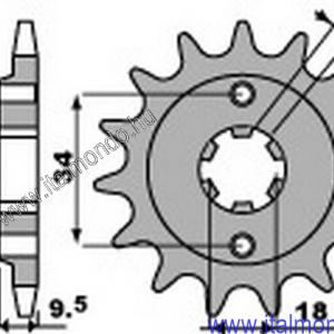 lánckerék első P.B.R.