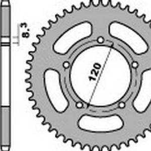 lánckerék hátsó APRILIA RX-MX 50 98- P.B.R.
