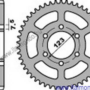 lánckerék hátsó CAGIVA COCIS 50 1998-99 P.B.R.