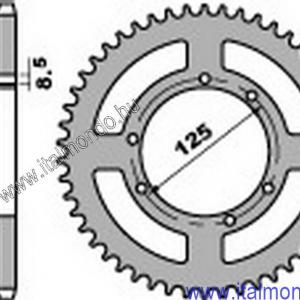 lánckerék hátsó DERBI SENDA 50-TERRA-MULHACEN 125 P.B.R.