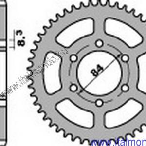 lánckerék hátsó GILERA RX ARIZONA 125 P.B.R.