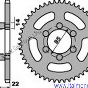 lánckerék hátsó RED ROSE 50 CLASSIC P.B.R.
