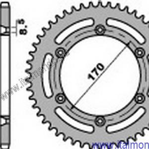 lánckerék hátsó SUZUKI DR 750 1989-DR 800-RM 250 P.B.R.