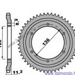 lánckerék hátsó TZR 125R 1991 olasz verzió P.B.R.