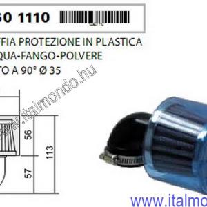 levegőszűrő D=35 90° RMS
