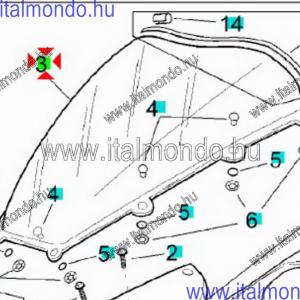 szélvédő plexi RSV 1000 2001-2003 APRILIA
