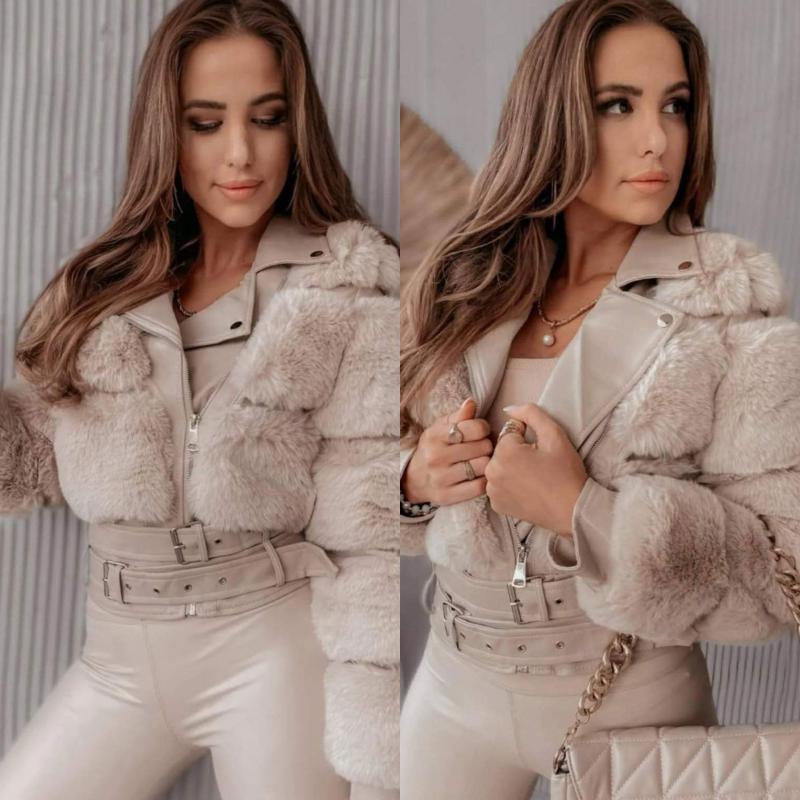 Dahna Női műszőrme kabát Bézs