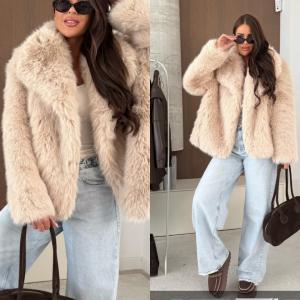 Faux Fur Coat Müszőrme Bunda