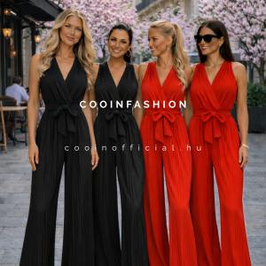 Odett Plisszés Elegáns Overall