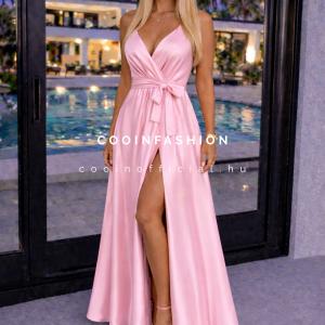 Alexia Szatén Ruha Babarózsaszín