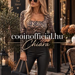 Chiara Női Felső Párduc mintás