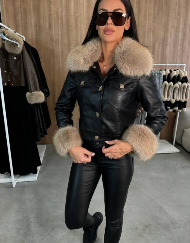 XoXo Női Műbőr kabát