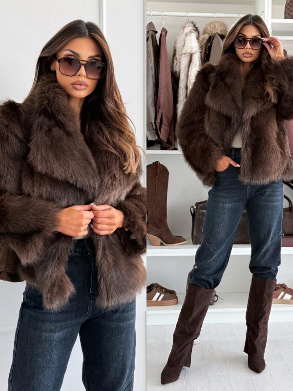 Xoxo Női Műszőrme Bunda/Kabát