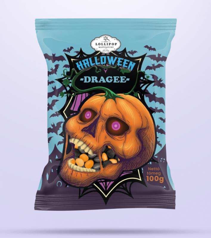 Halloween 100g Drazsécukorka