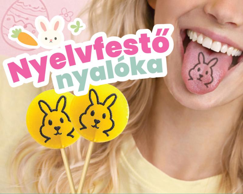 Húsvéti Nyuszi nyalóka 20g kínálóban