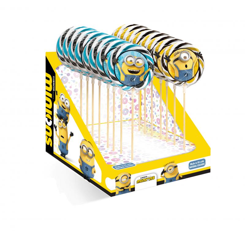 Minions hurrikán nyalóka  50g kínálóban