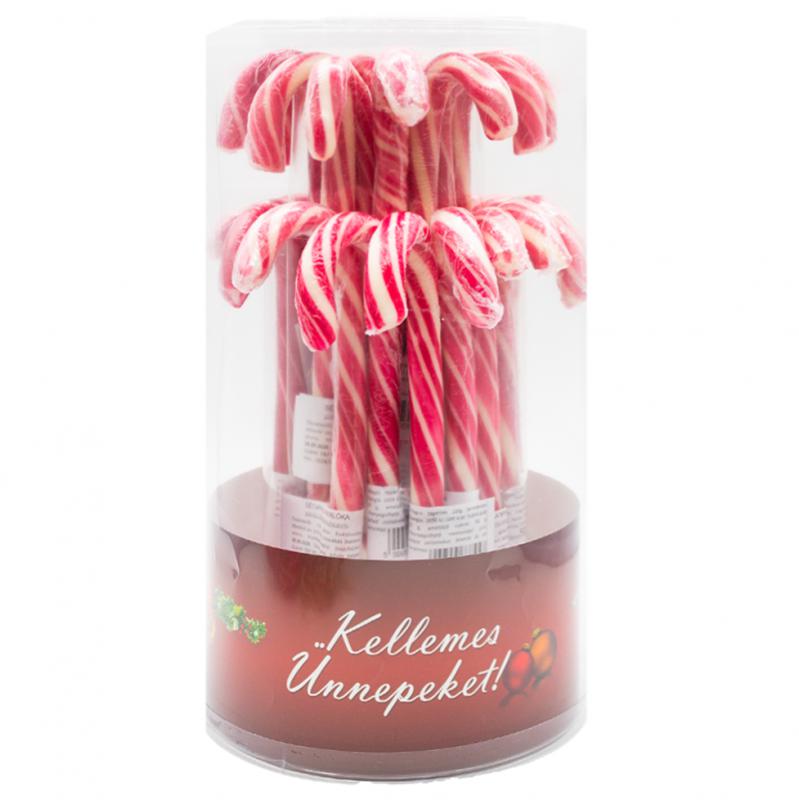 Sétapálca nyalóka piros-fehér 50g hengerben