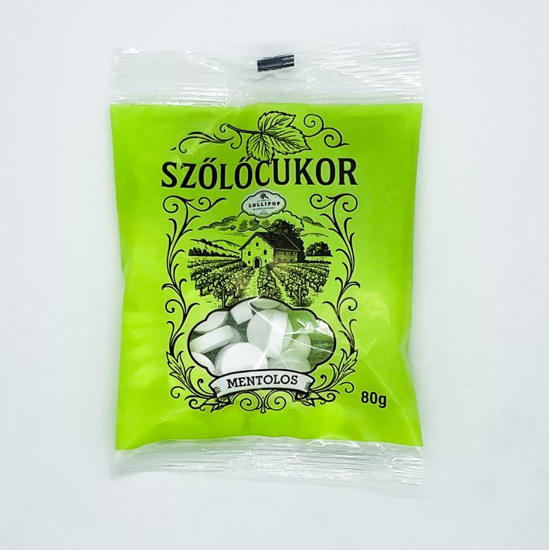 Szőlőcukor 80g Mentolos