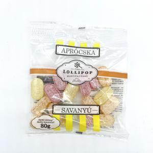 Aprócska 80g Töltetlen Savanyúcukorka