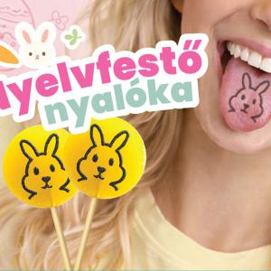 Húsvéti Nyuszi nyalóka 20g kínálóban