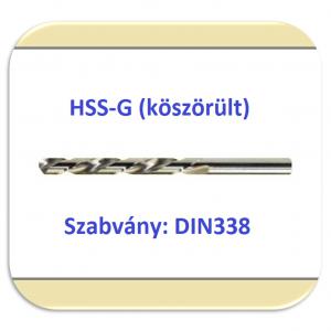 33381 Rövid csigafúró HSS-G (köszörült)