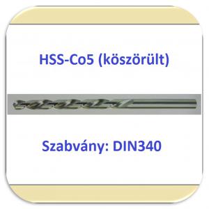 340 Hosszú csigafúró HSS-Co5 (kobaltos)