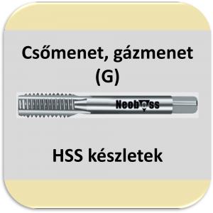 G (csőmenet) menetfúró (HSS) készletek