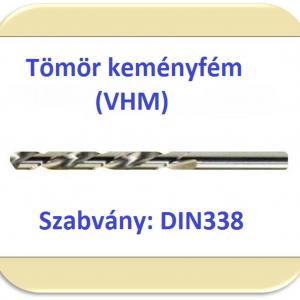 VHM (keményfém) csigafúró DIN338