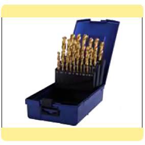 33388 Köszörült csigafúró készlet 1-10x0.5 mm HSS-G DIN338 TIN