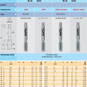 2000 Kézi menetfúró M10 DIN352 HSS
