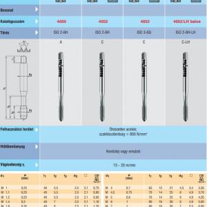 4052 Gépi menetfúró M10 DIN371 6H