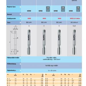 6002 Gépi menetfúró M16 DIN376 6H