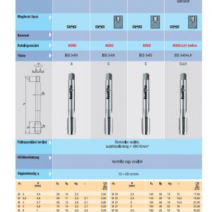 6002 Gépi menetfúró M16 DIN376 6H