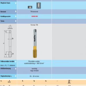 6060/80 Menetformázó G1/2-14 TiN