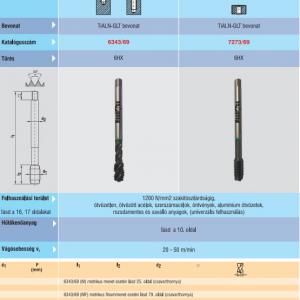 6343/69 Gépi menetfúró M12 DIN376 6HX TiALN-GLT 50°