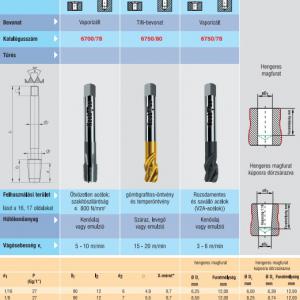 6700/78 Gépi menetfúró NPT 1/2 vaporizált