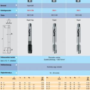 7011 Gépi menetfúró M14 DIN376 6H