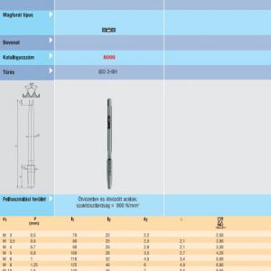 8000 Anyamenetfúró M16 DIN357 6H