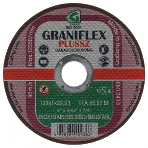 Graniflex Plussz 125x1 vágókorong (Fémek/Inox)