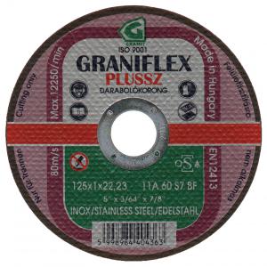 Graniflex Plussz 125x6,5 tisztítókorong (Fémek/Inox)