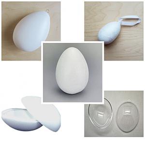 Hungarocell, műanyag, akril tojás