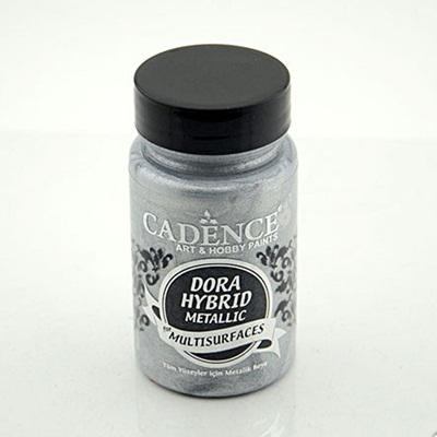 Cadence Dora hybrid metál akrilfesték, ezüst, 90 ml