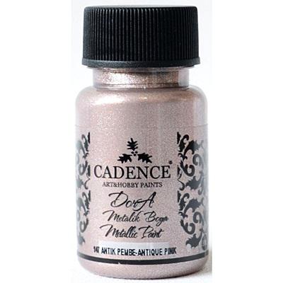 Cadence Dora metál festék, antik rózsaszín, 50 ml