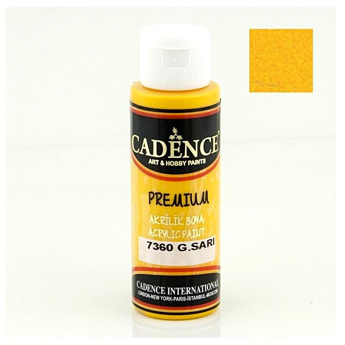 Cadence Premium akril festék, 70 ml, napsárga