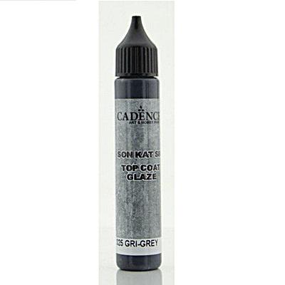 Cadence Top Coat Glaze – folyékony szinezőmáz kőpasztákhoz, grafitszürke, 25ml