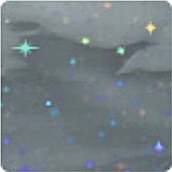 Dekorfólia, hologram csillagok, 5 lap/csomag. Mérete: 140x140 mm