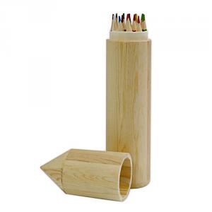 Fa ceruzatok, ceruza alakú. Mérete. 48X48x245 mm
